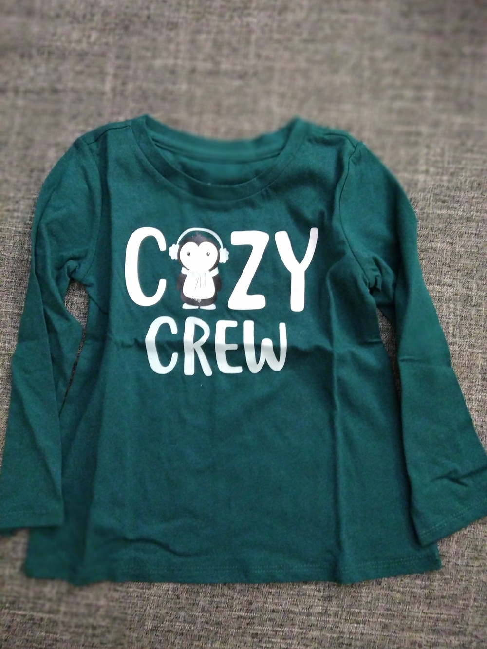 George Teal Long Sleeve 'Cozy Crew' Graphic Tee